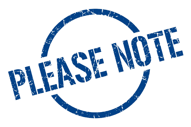 Please note